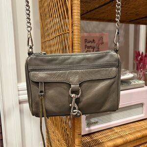 Rebecca minkoff gray Leather Crossbody Bag